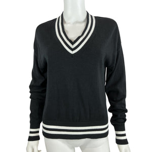 The Upside Striped Black Duet Sweater Size XS