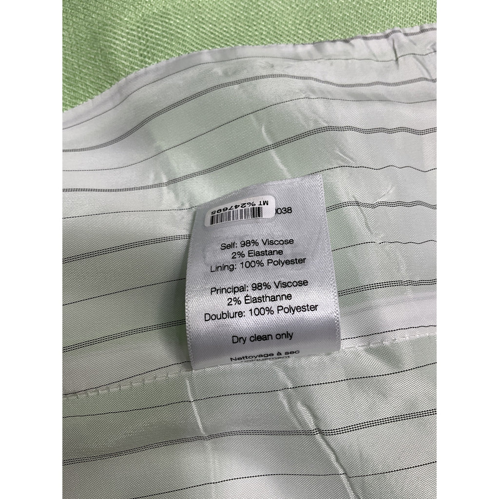 Veronica Beard 'Nevis' Green Viscose Dickey Jacket Size 0