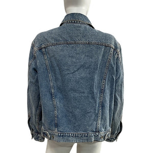 Rag & Bone Oversized Blue Denim Trucker Jacket Size XS