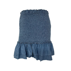 Veronica Beard Chambray Blue Aloya Skirt Size 6