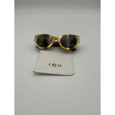 Versace '53mm' Gold Cat Eye Sunglasses Size 53 mm