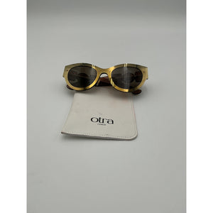 Versace '53mm' Gold Cat Eye Sunglasses Size 53 mm