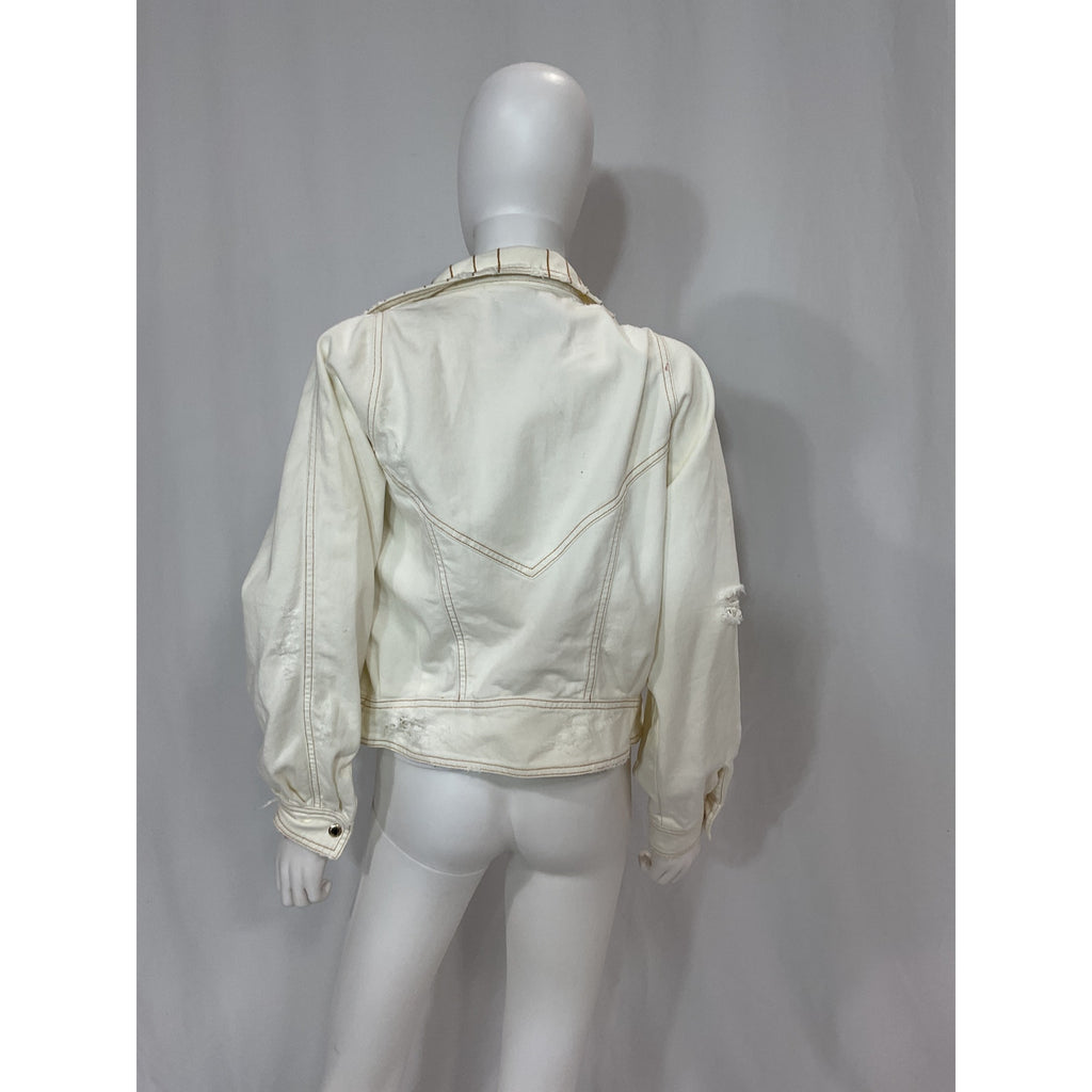 Retrofete 'Lapel' White Jacket Size XS