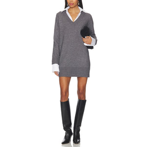 Ser.O.Ya Layered Gray Karli Dress Size XS