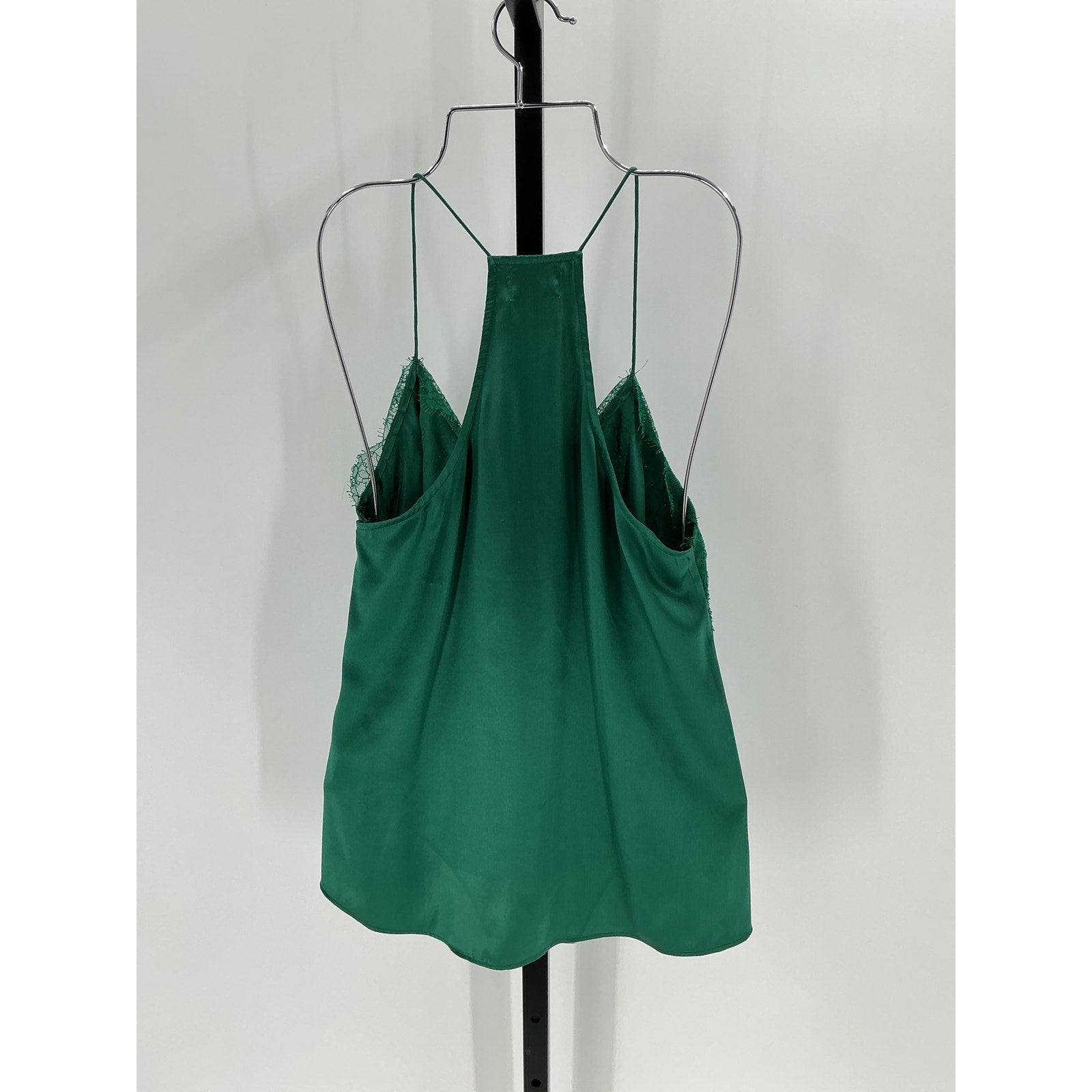 Cami Nyc Racer Green Silk Charmeuse Cami Size XS