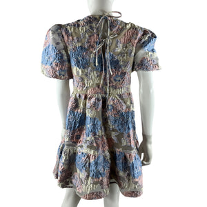Elliatt Floral Pink And Blue Moxie Mini Dress Size M
