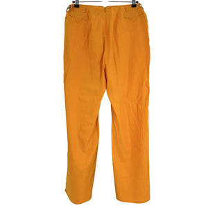 Cult Gaia Appliqued Orange Grier Trousers Size M