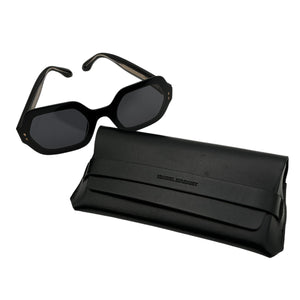 Isabel Marant Sleek Black Hexagon-Frame Acetate Sunglasses