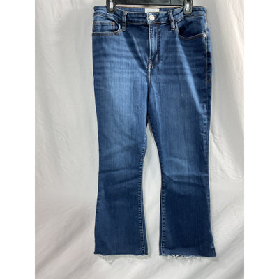 Frame Le Cropped Mini Mid Rise Bootcut Blue Denim Jeans Size 30