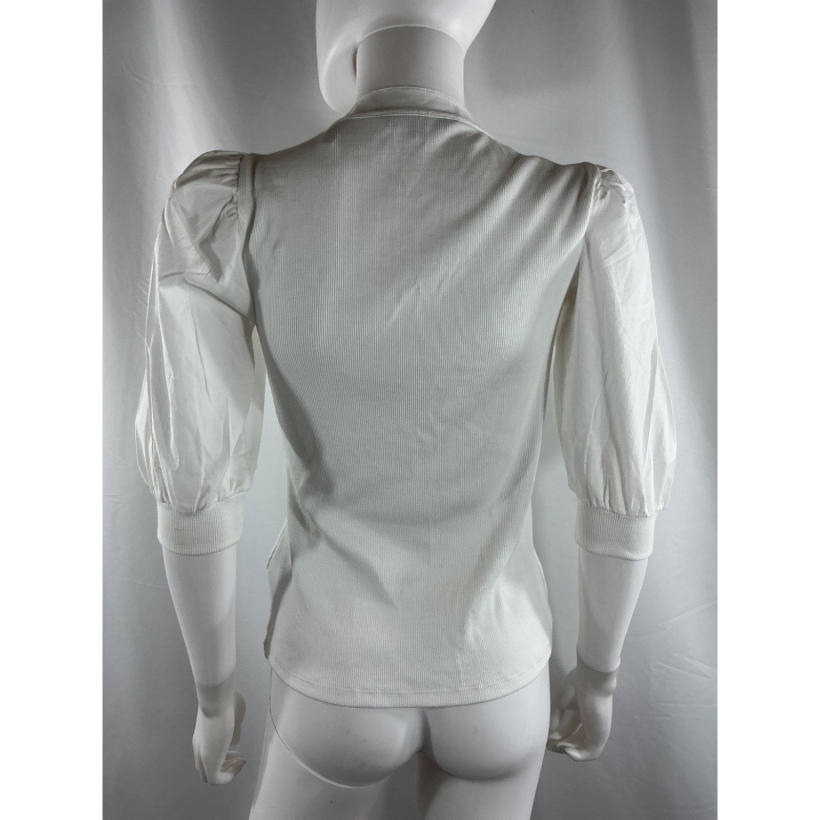 Veronica Beard 'Coralee' White Cotton Top Size XS