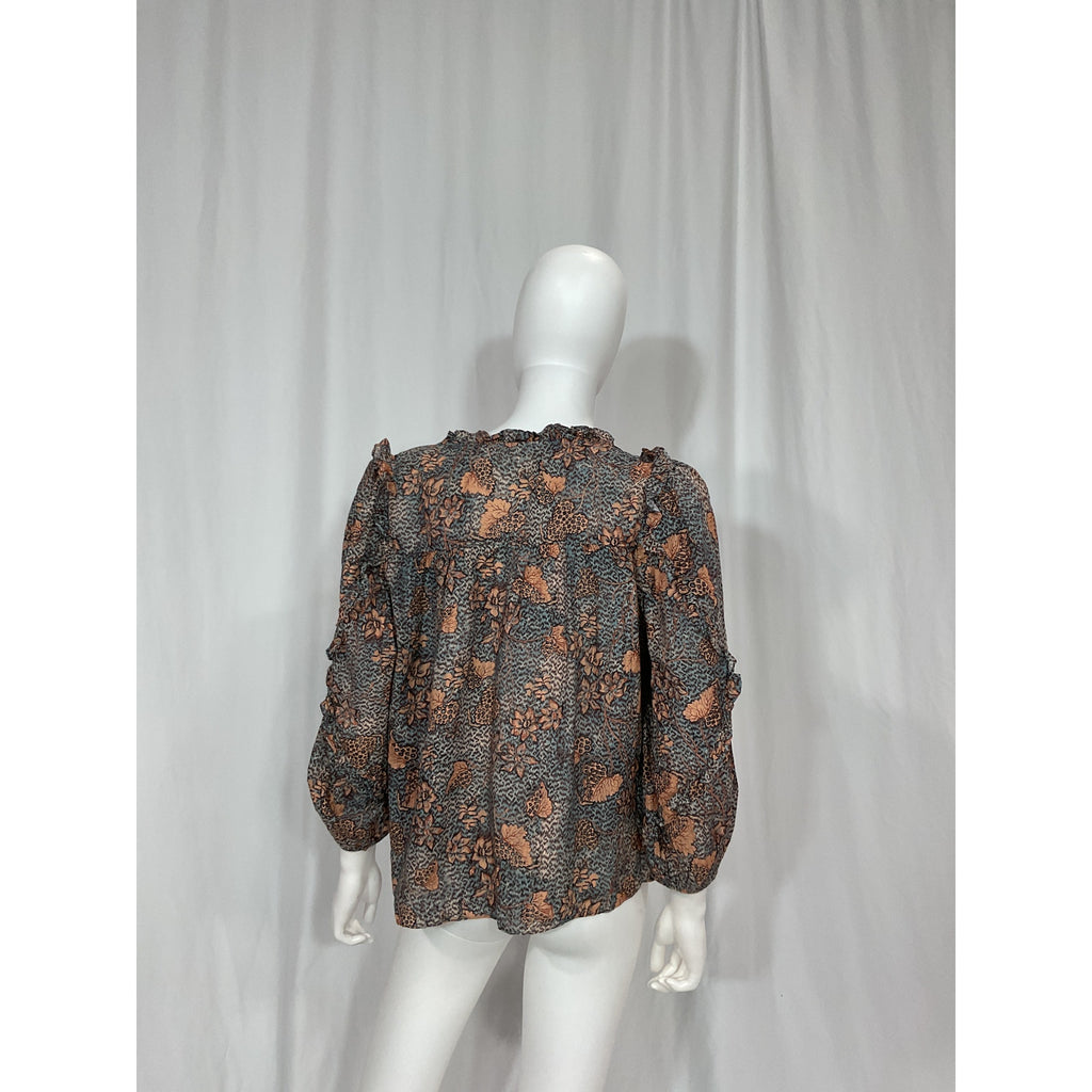 Ulla Johnson 'Manet' Brown Blouse Size 8