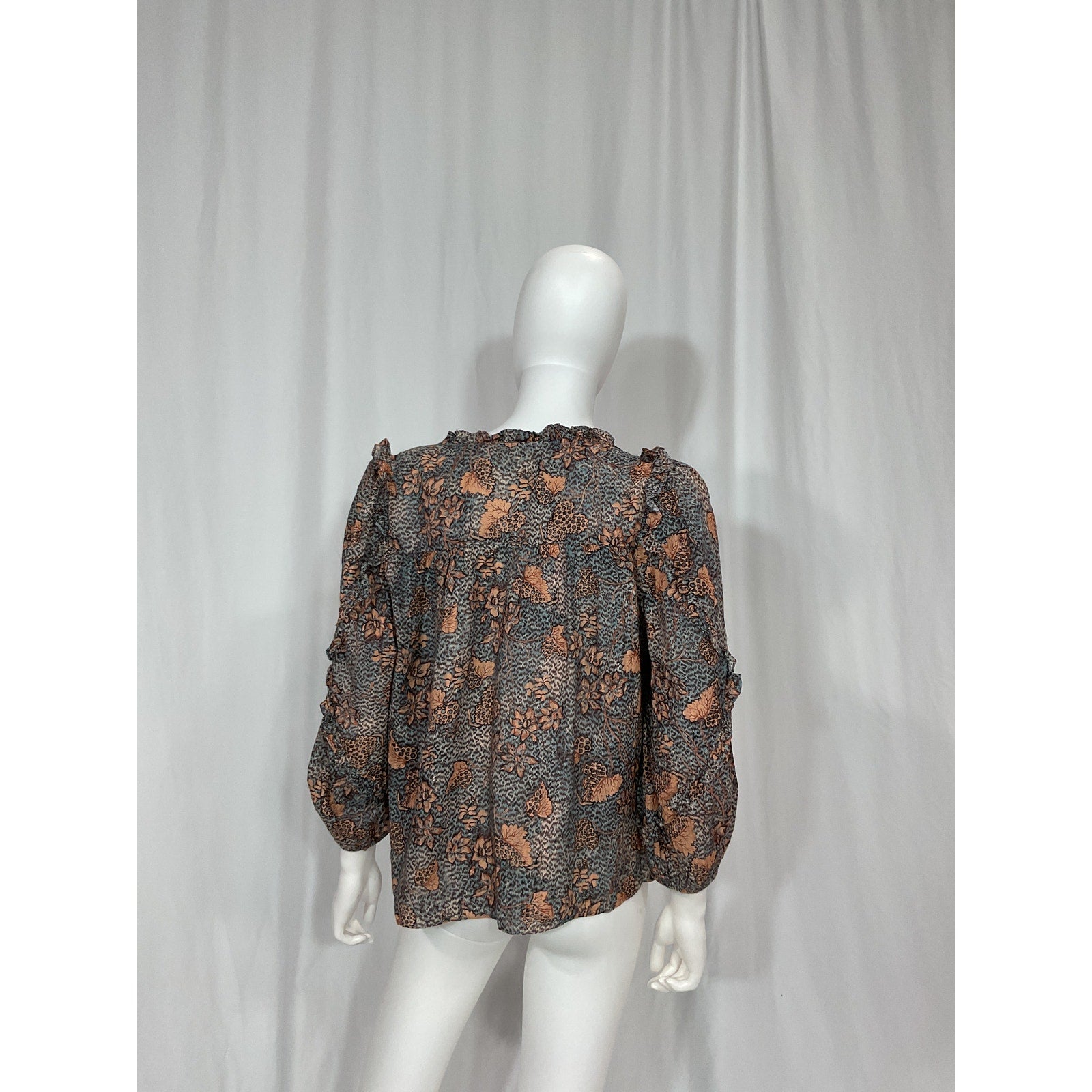 Ulla Johnson 'Manet' Brown Blouse Size 8