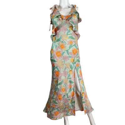 ASTR The Label Ruffled Multicolor Sorbae Dress Size XS