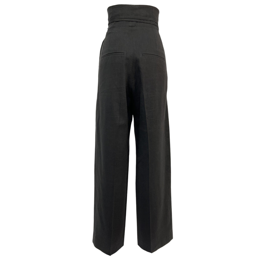 Jacquemus 'Le Pantalon' Black Hemp Novio Pant Size 34