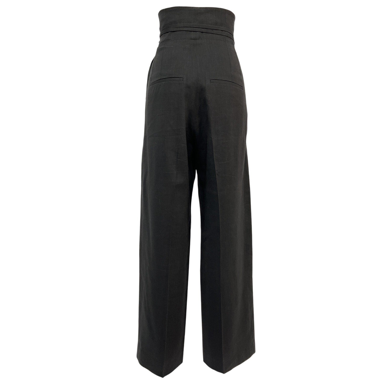 Jacquemus 'Le Pantalon' Black Hemp Novio Pant Size 34