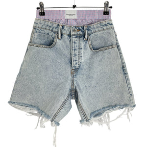 Alexander Wang Distressed Blue Boxer Layer Shorts Size 23