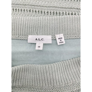A.L.C. Open Knit Pale Mint Midi Skirt Size XS