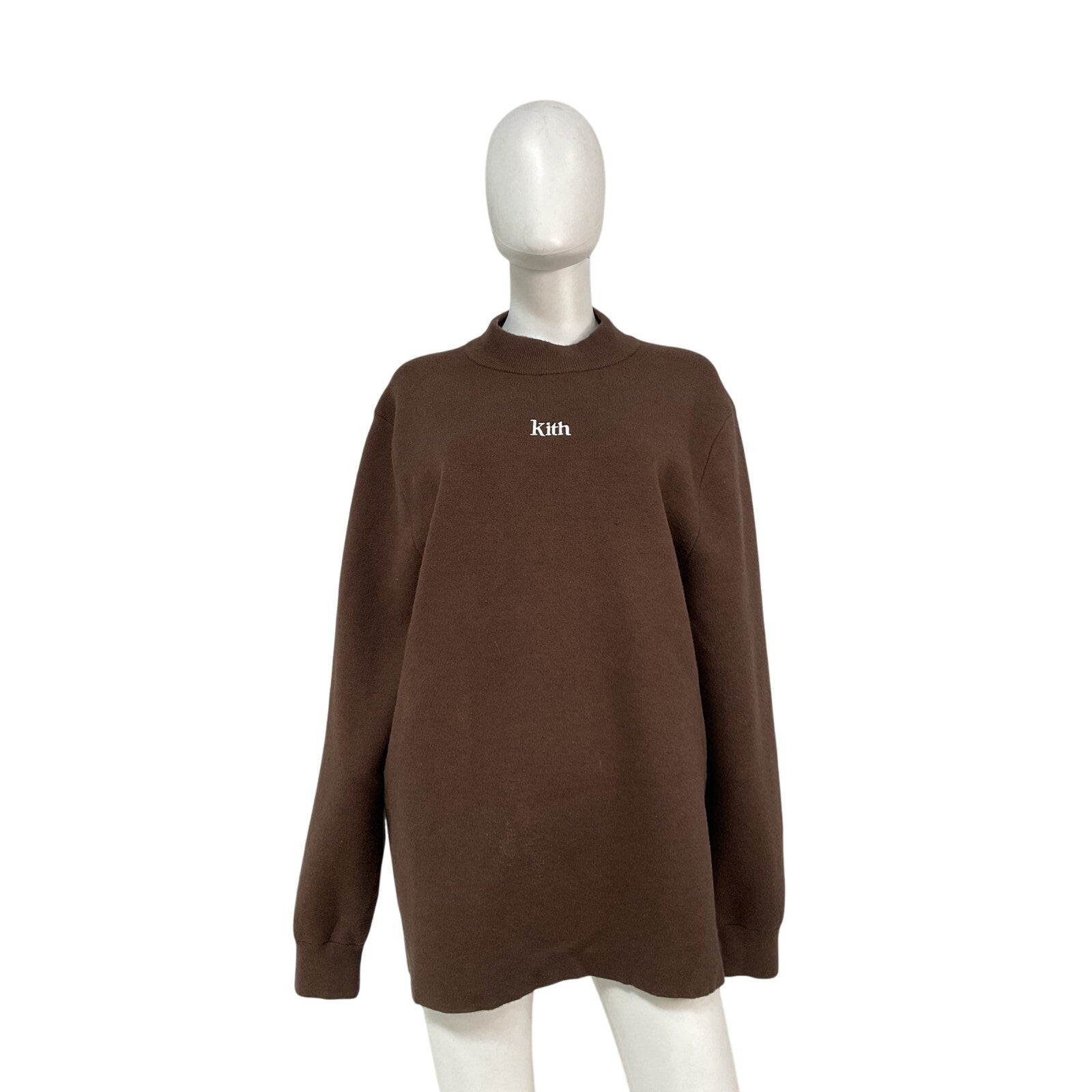 Kith L/S Brown Viscose Mockneck Size L