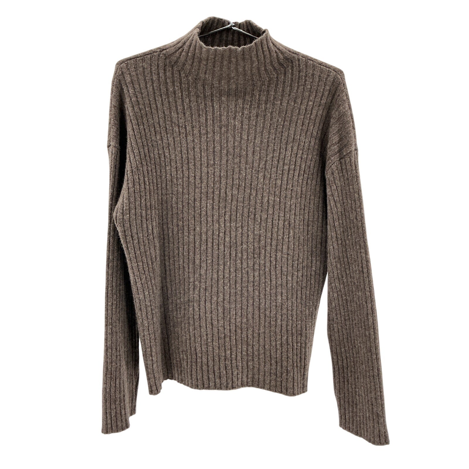 Reformation 'Lawson' Brown Cashmere Oversized Turtleneck Sweater Size S