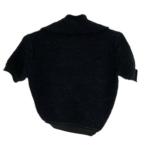 Jacquemus Textured Black Le Papier Cardigan Campana Sweater Size 36 FR / US 4