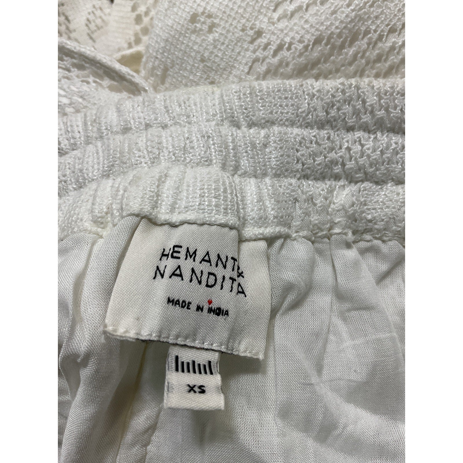 Hemant And Nandita White Shorts Size XS
