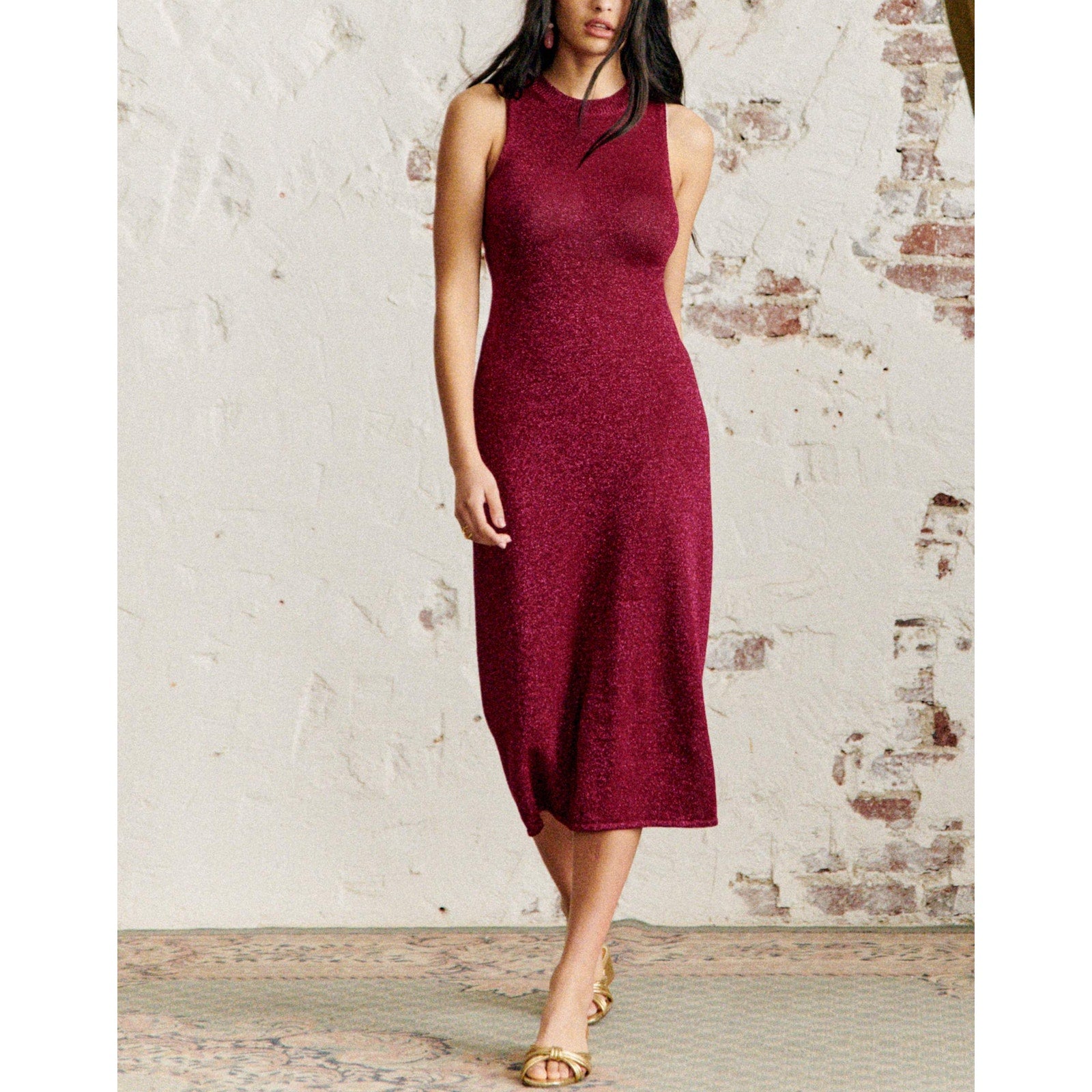 S�zane 'Mahalia' Purple Viscose Dress Size S - NWT