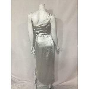 Elliatt X Revolve 'Charleigh' White One Shoulder Satin Dress Size S