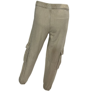 Allsaints Utility Cream Frieda Denim Cargo Pants Size 0
