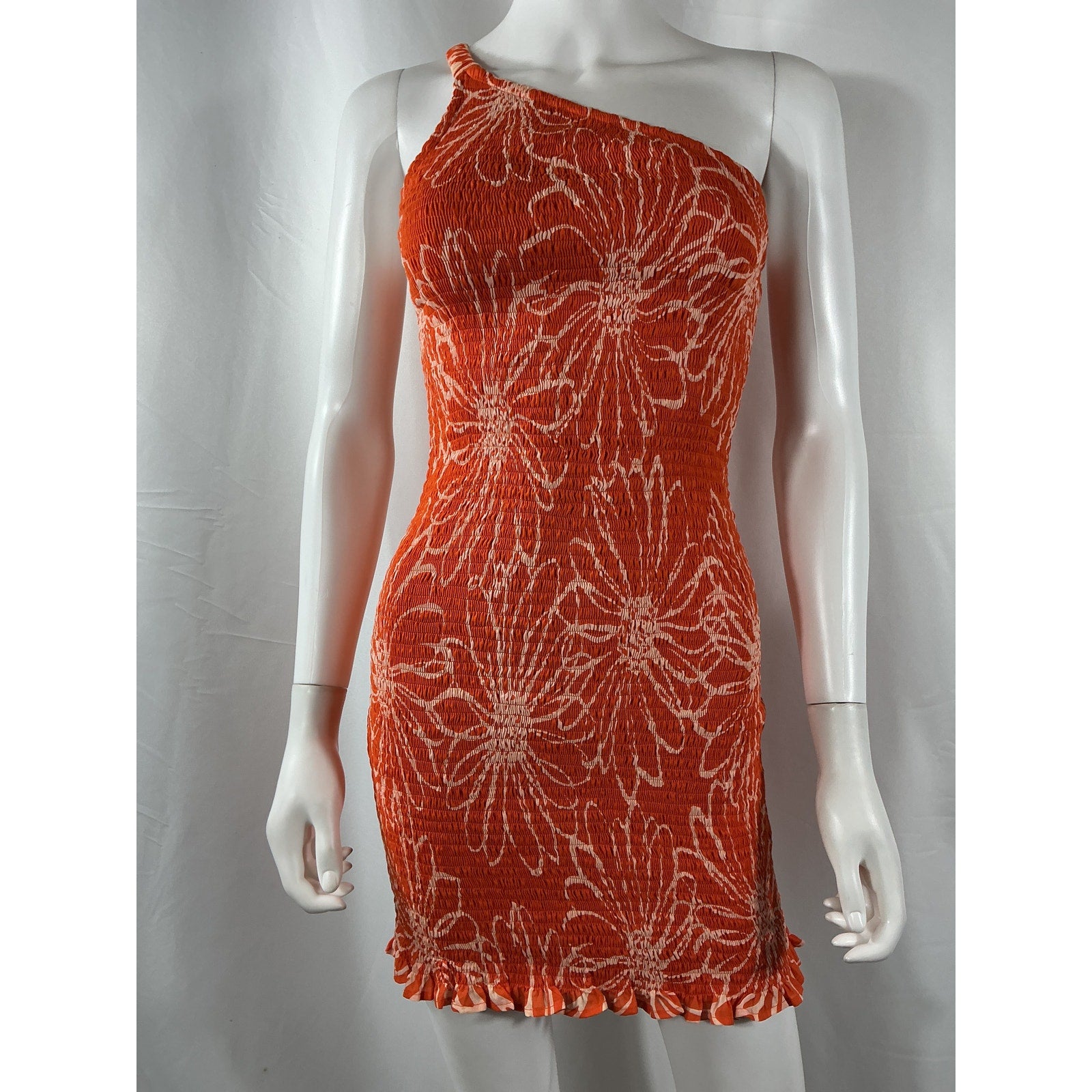Faithfull The Brand 'Terre' Orange Cotton Mer Mini Dress Size S