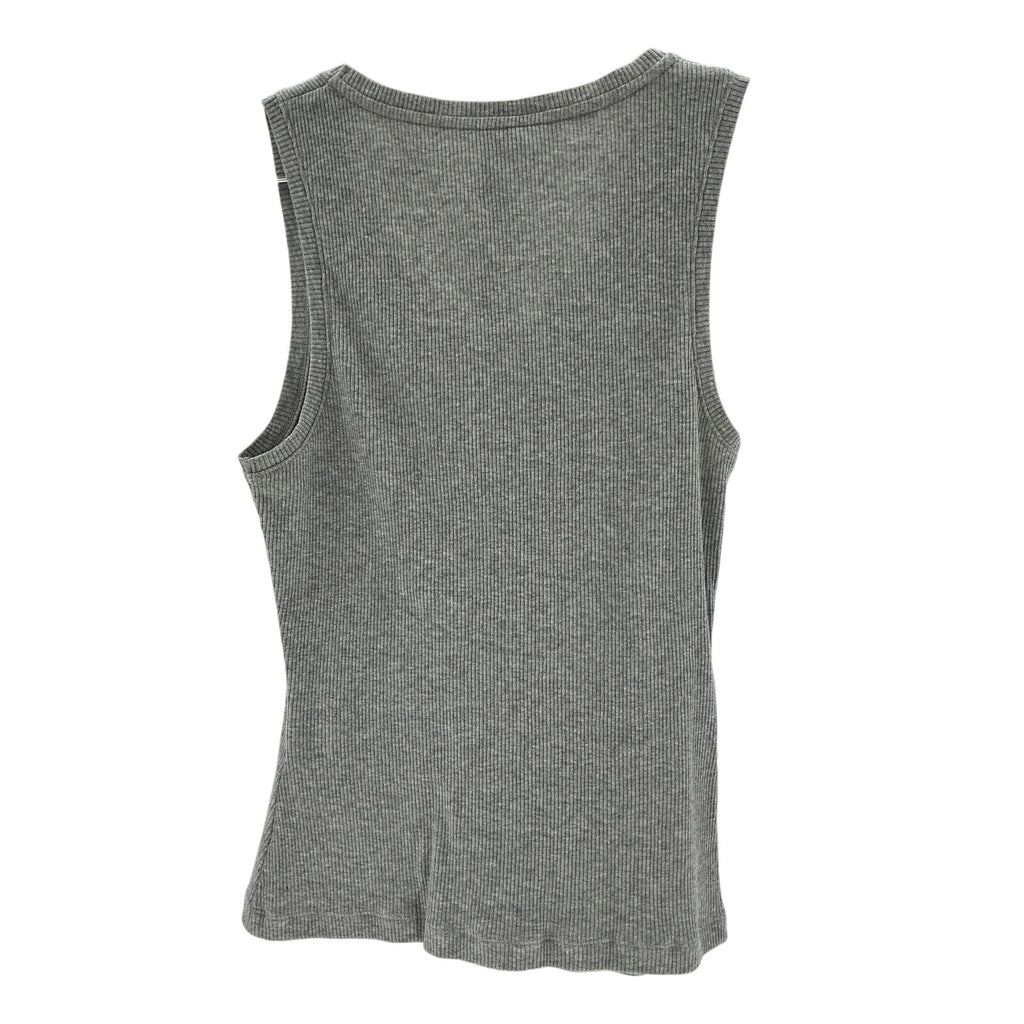 Loewe 'Anagram' Grey Cotton Rib-Knit Tank Top Size M