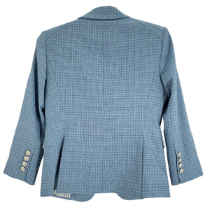 Veronica Beard Tailored Blue Long And Lean Dickey Blazer Size 2