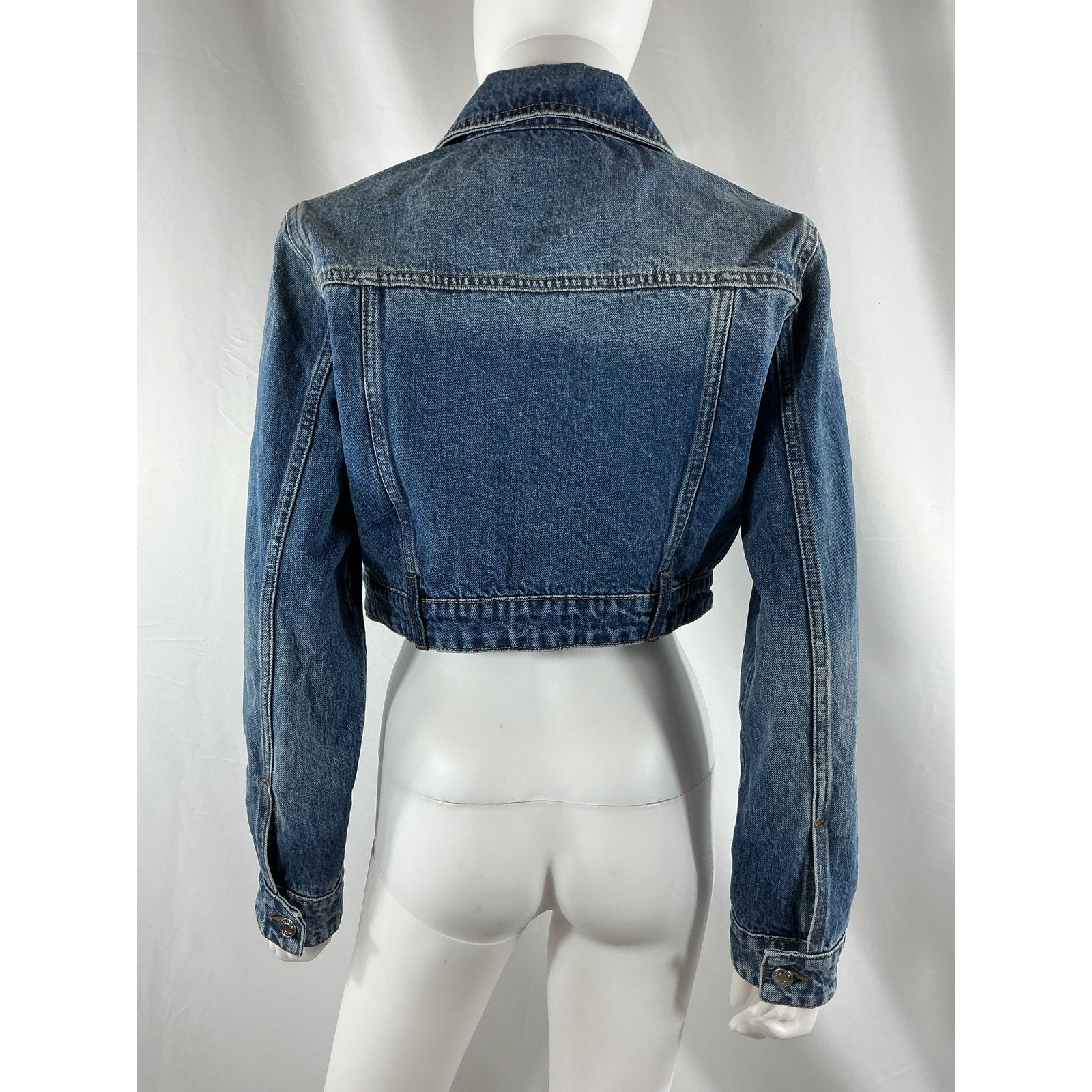 Grlfrnd 'Avery' Blue Cotton Two Tone Utility Jacket Size XS - NWT