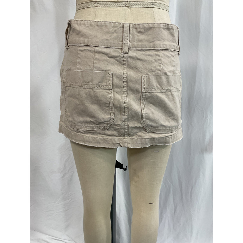 Helsa 'Workwear' Tan Mini Skirt Size S