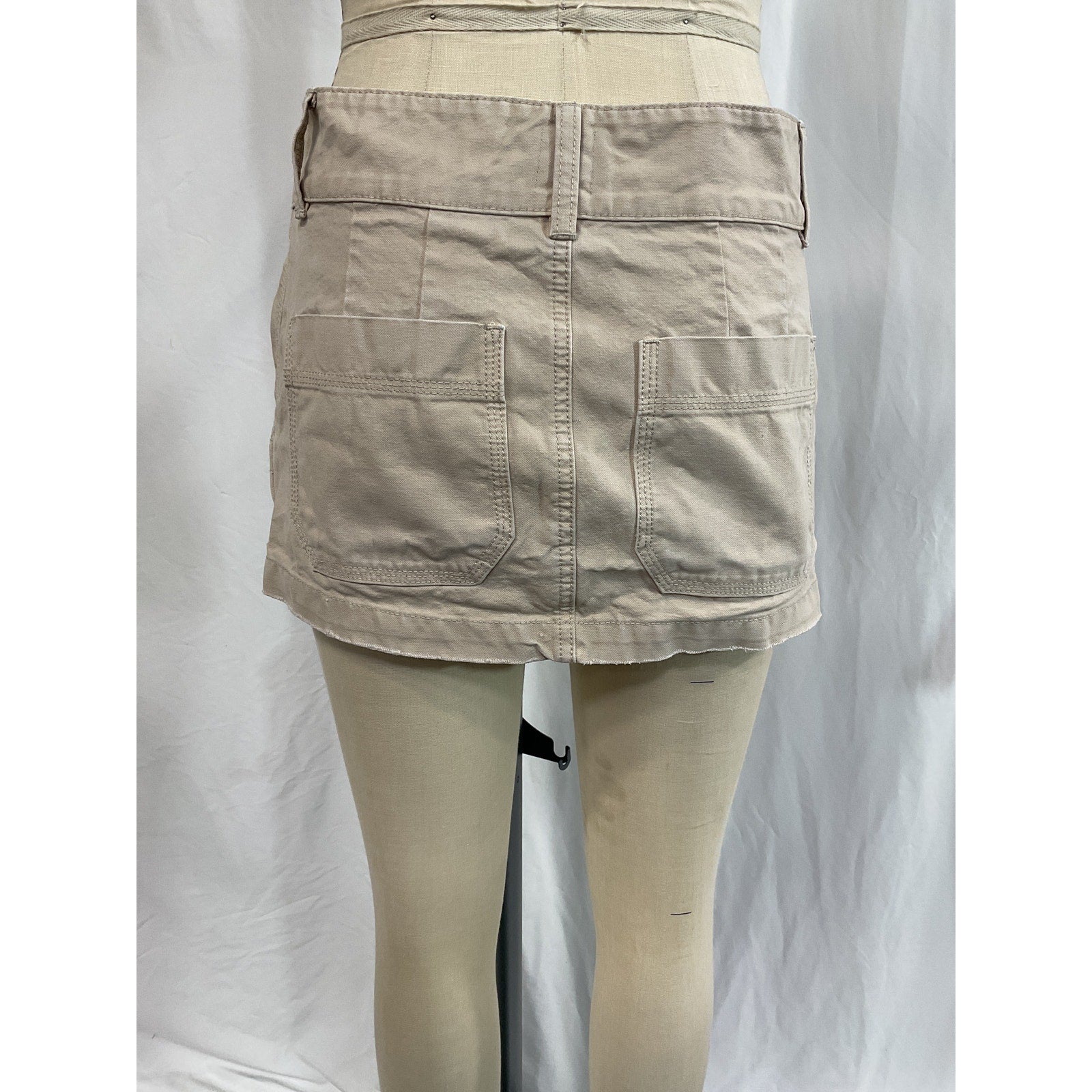 Helsa 'Workwear' Tan Mini Skirt Size S