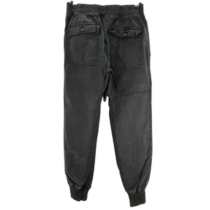 James Perse Washed Black Mixed Media Joggers Size 1