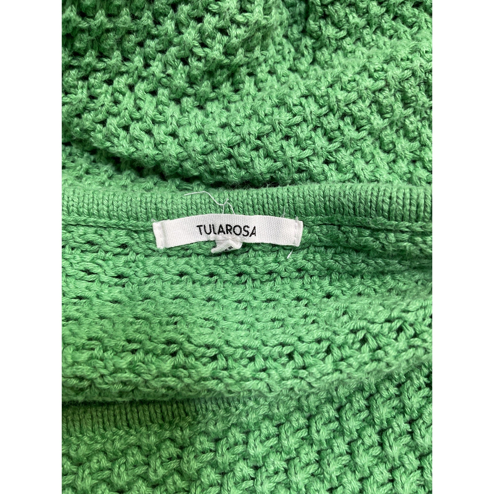 Tularosa 'Maisa' Green Cotton Crochet Mini Dress Size XS