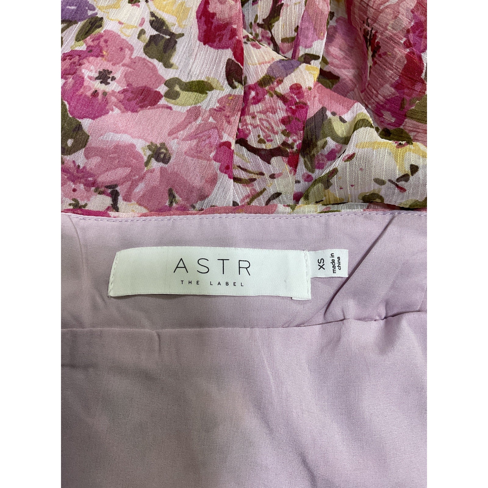 Astr The Label 'Primrose' Pink Polyester Dress Size XS - NWT