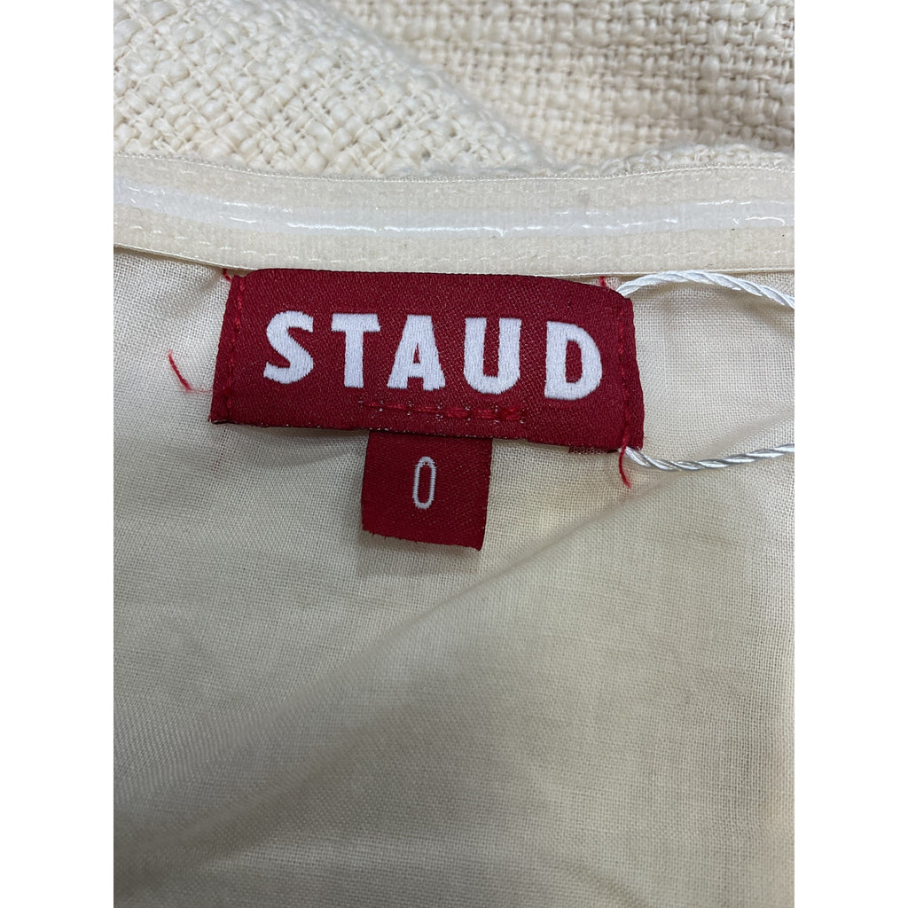 Staud 'Silvia' Cream Cotton Top Size 0