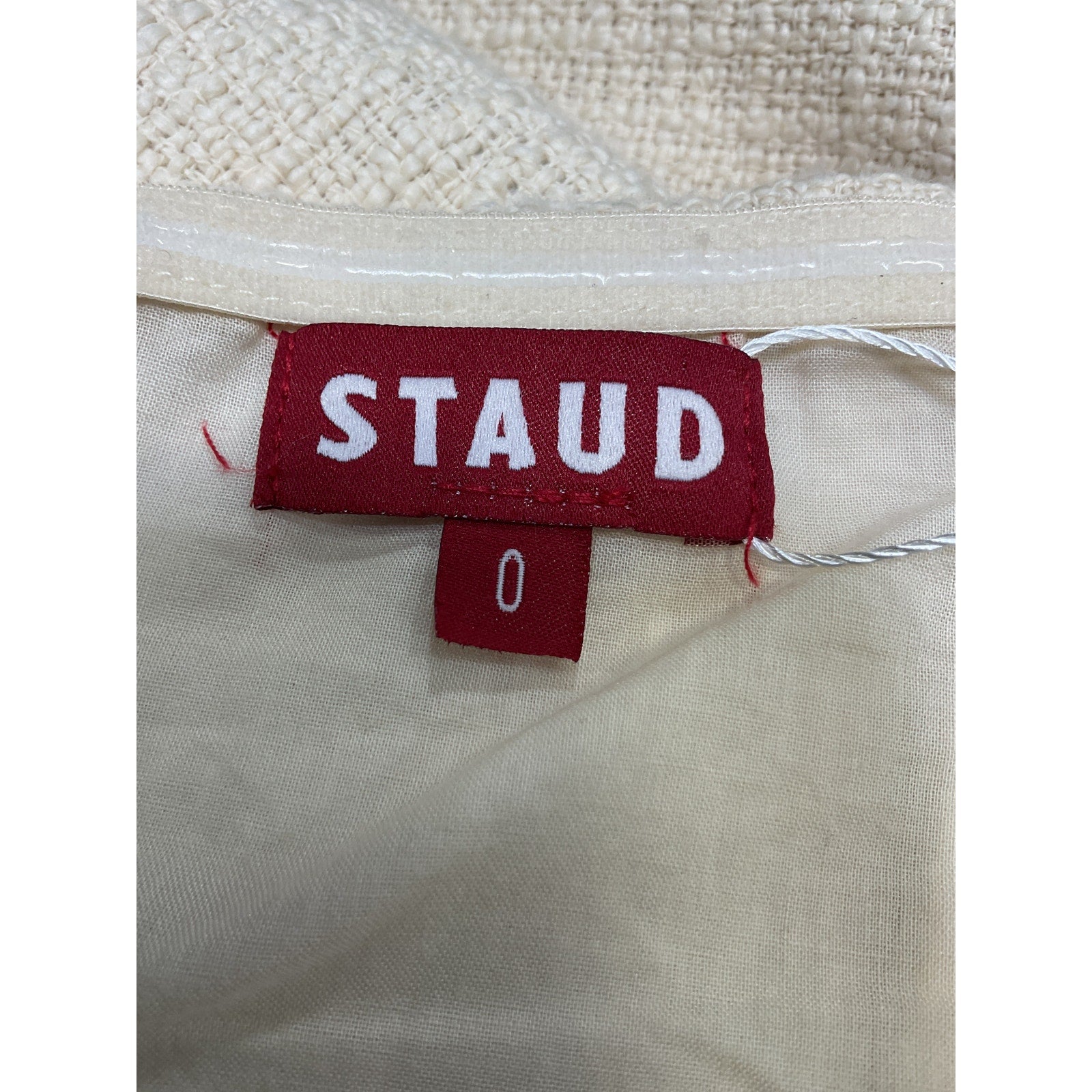 Staud 'Silvia' Cream Cotton Top Size 0