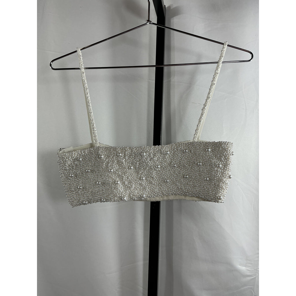 Retrofete 'Nikos' White Polyester Top Size XS