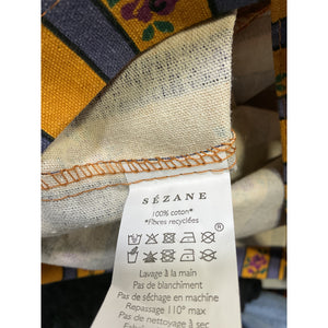 Sézane Floral Yellow Maria De La Orden Tote Bag