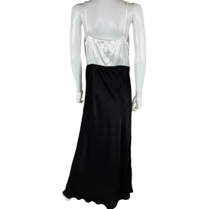 Dissh Satin Black Milly Midi Dress Size 12
