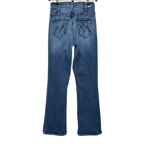 Mother Classic Blue Lil Hustler Ankle Fray Denim Jeans Size 23