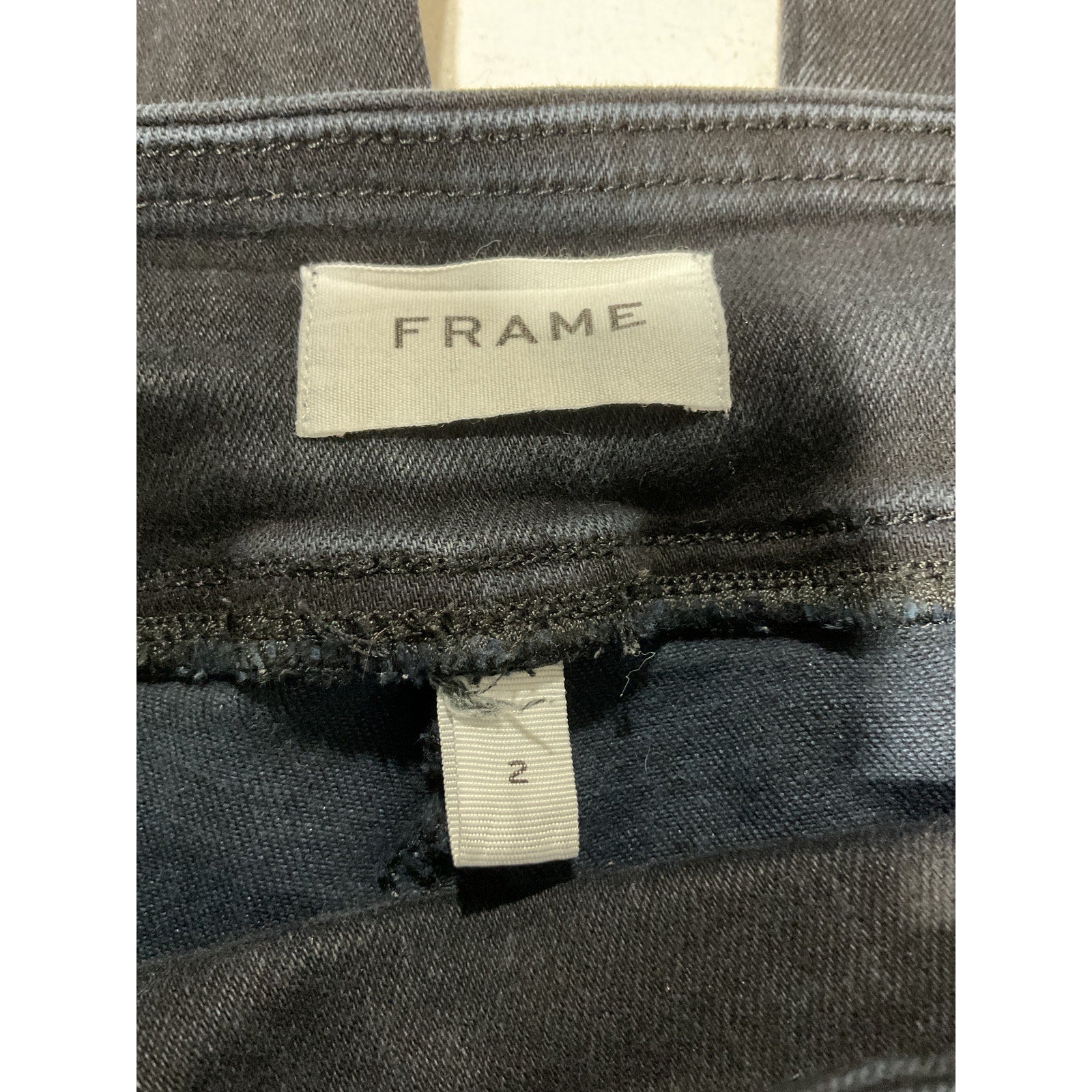 Frame 'The Jetset' Black Crop Mini Boot Pant Size 2