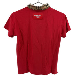 Kids Burberry Red Polo Shirt Size 12M