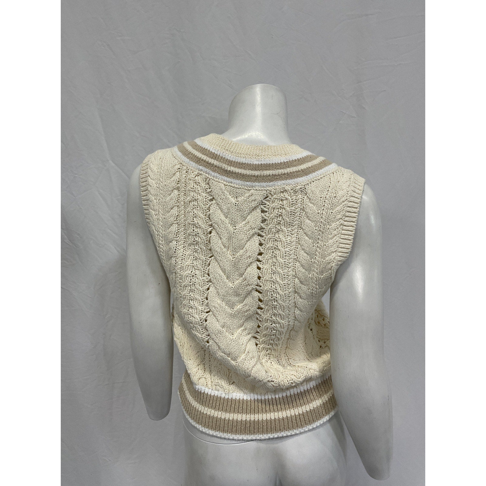 Rag & Bone 'Brandi' White Cotton Vest Size S