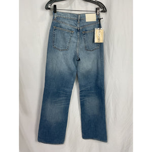 Grlfrnd 'Brooklyn' Blue Cotton High Rise Straight Denim Jean Size 24 - NWT