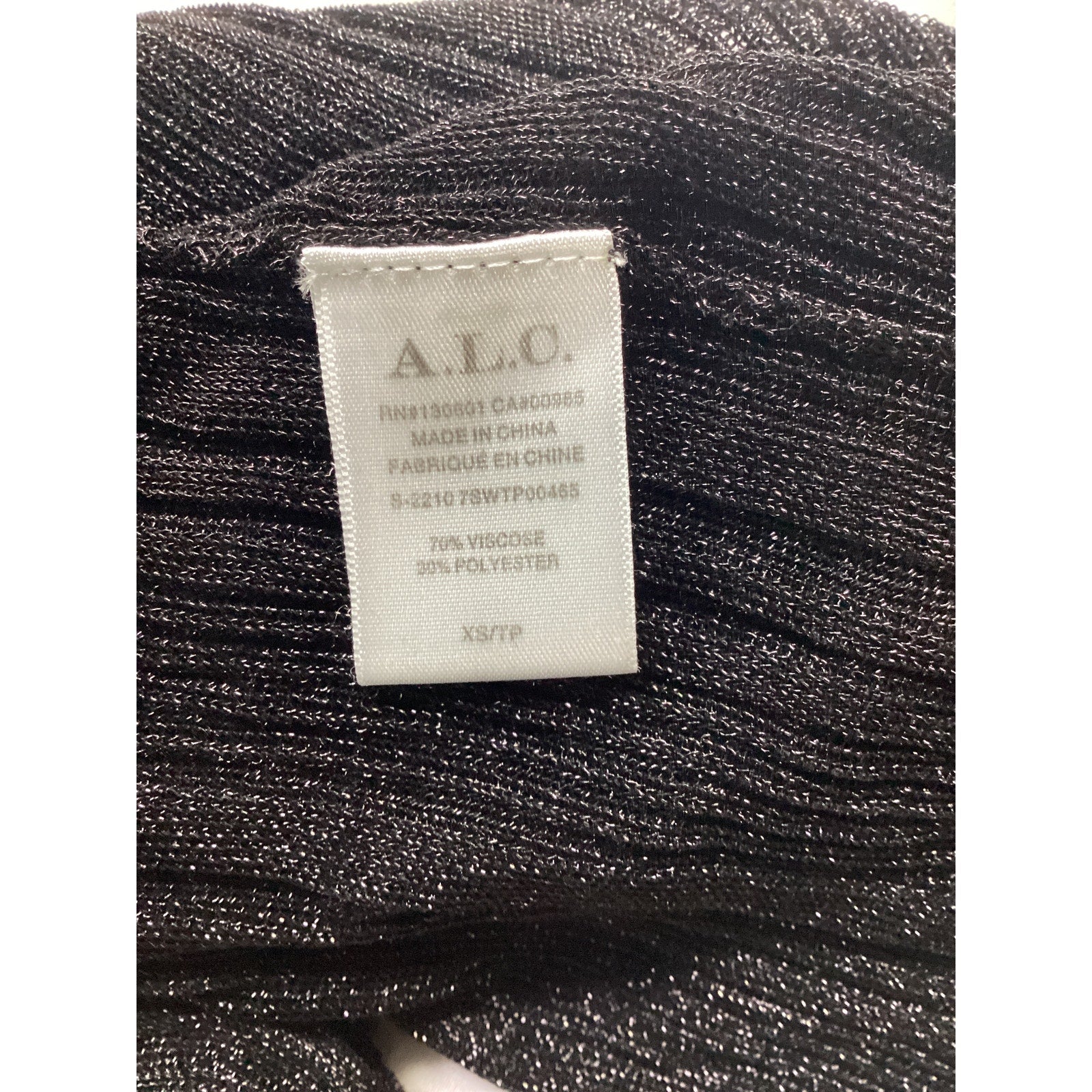 A.L.C. 'Mikaela' Black Turtleneck Top Size XS