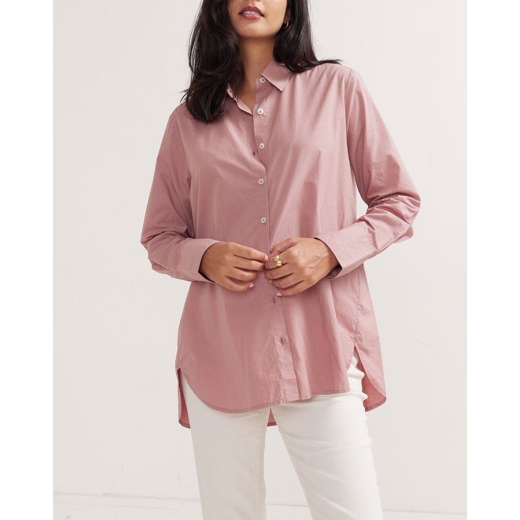 Hatch 'The Classic' Pink Buttondown Blouse Size 0