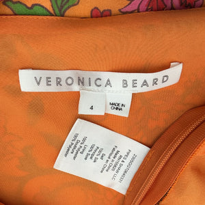 Veronica Beard Floral Multicolor Randa Top Size 4